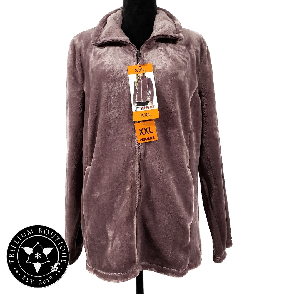 32 Degrees Women's Odyssey Plush Zipper Jacket NWT